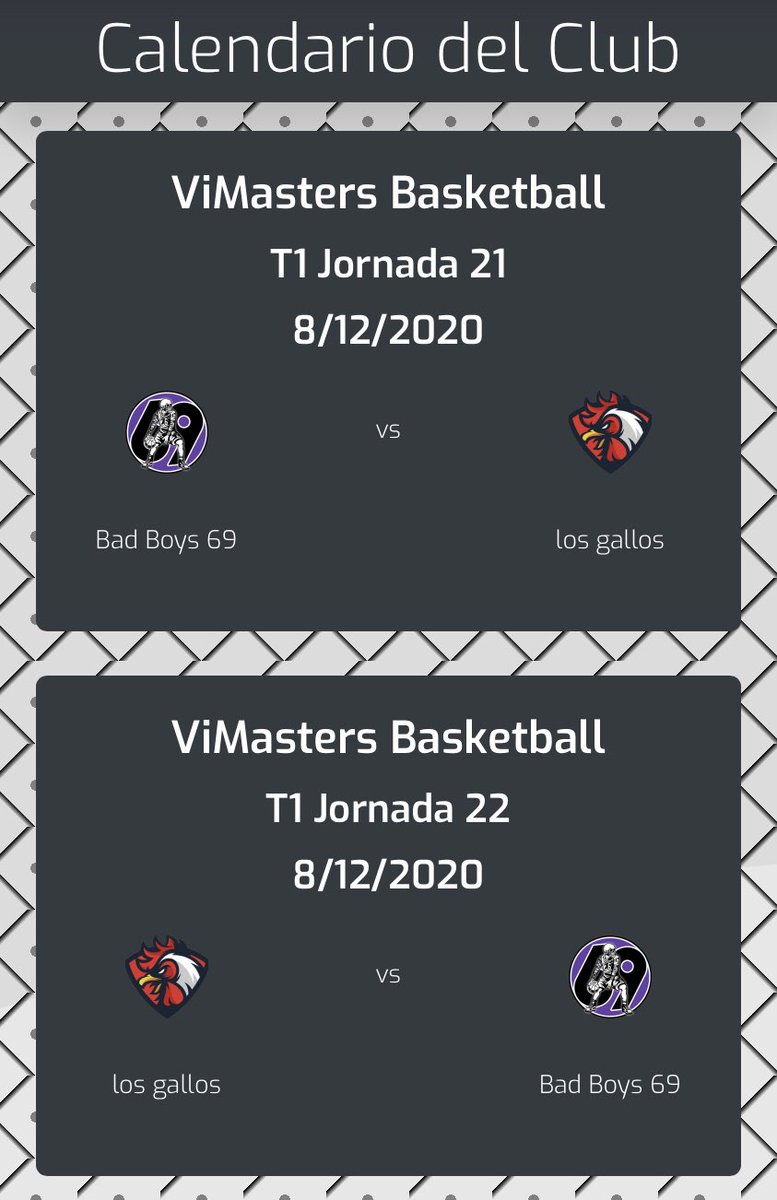 Estrellas_69's tweet image. Ultimos 2 juegos de la temporada regular #ViMasters ⛹🏻

🆚 Los Gallos 

Starting 5 ✨

PG: @MexicanoR7 
SG: Maksiim l26l
SF: @Mendoza_0405 
PF: @Kike_sacra 
C: @VictorMSilvaA 

#BadBoys69 @NBA2K