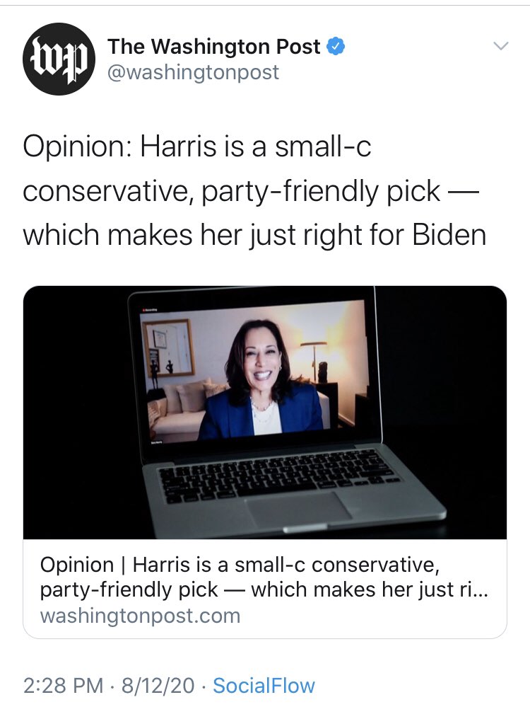 And we’ve got bad think pieces here too. Here’s  @databyler making the claim that she isn’t just moderate but “small-c conservative.”Would be curious about how that squares with the data that is her voting record.