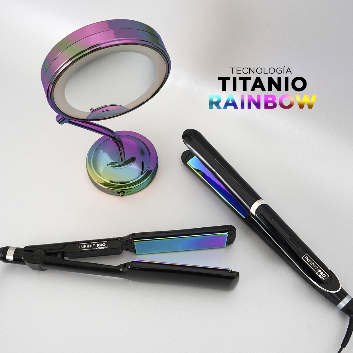 ConairLatam's tweet photo. ¿Por qué amo mi línea #Rainbow de #InfinitiPro? 🌈😍
¡Su tecnología de titanio no daña mi cabello, me ayuda a reducir el frizz y le da mucho más brillo!
#ActitudConair #Conair #ConairLatam #cabello #belleza #estilo #cuidadodelcabello #InfinitiPro #Rainbow https://t.co/Xtmf1JQVRN