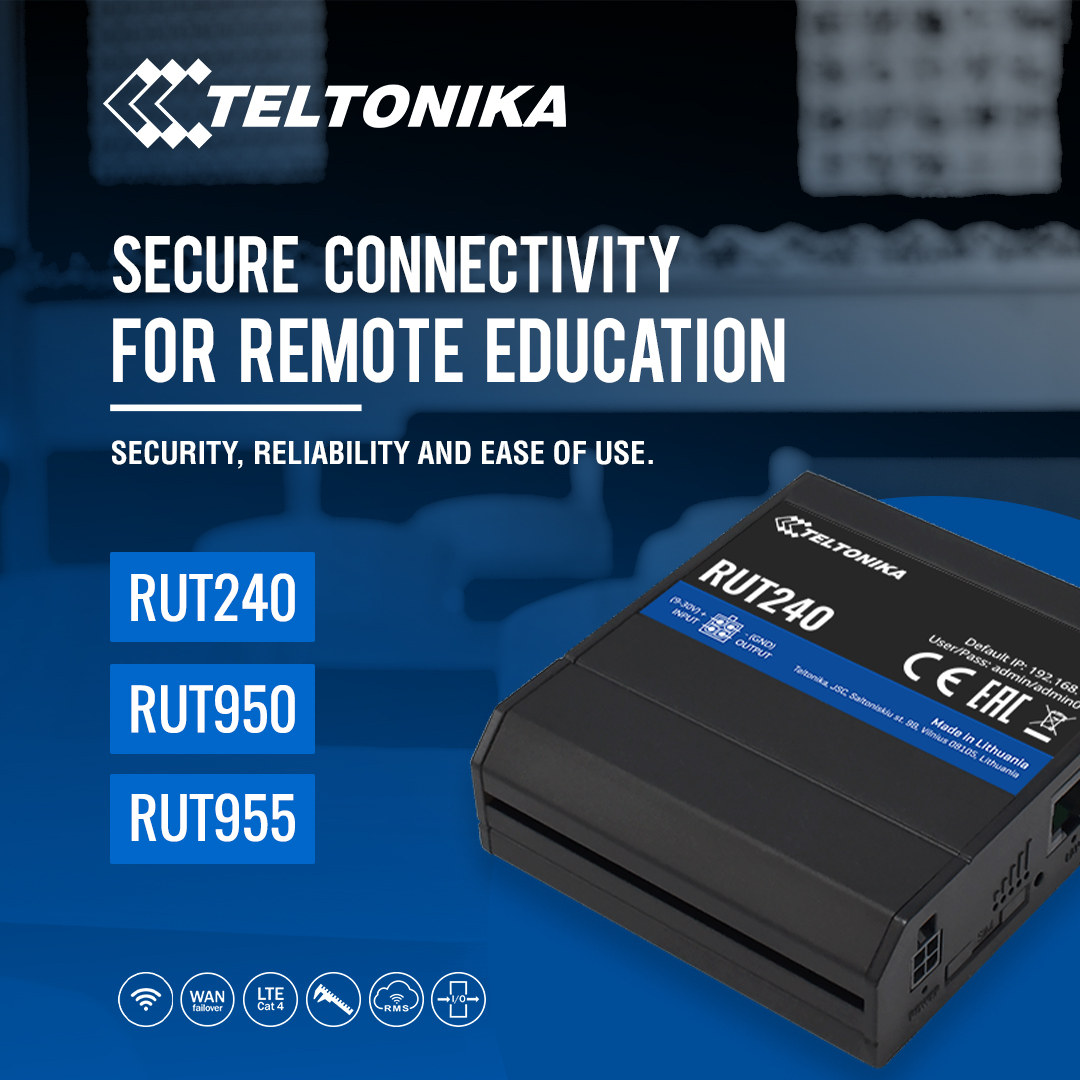 LeaderComputers's tweet photo. Teltonika IOT & LTE | Secure Work & School From Home Solutions
👍 https://t.co/KJtOh4w5iE
#Teltonika Teltonika @teltonika #IOT #LTE #RUT240 #RUT950 #RUT955 https://t.co/q5CJxvAslk