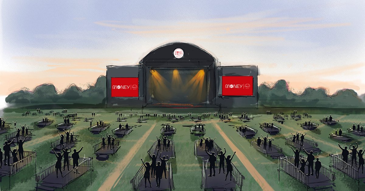 Sam Fender, a  artist held a concert at a pop-up venue called 'Virgin Money Unity Arena' in Gosforth Park, Newcastle.Attendees have a viewing platform with its own table, chairs & fridge.Will concerts be hosted like this in the upcoming future? @bts_twt