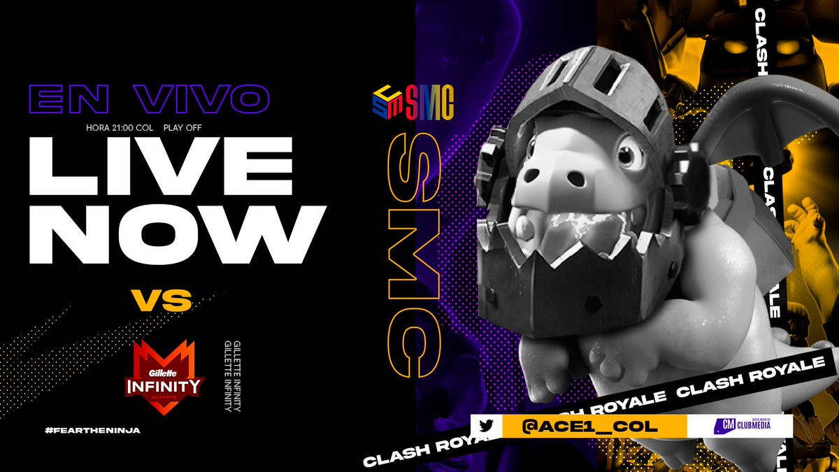 • S E M I F I N A L •

Esta noche nos jugamos el pase a la final en la <a href="/SupremaciaCol/">Supremacia Evolution</a> ante un fuerte contrincante como lo es <a href="/InFinitye_sport/">INFINITY 🚀</a> 😱

¡DAREMOS LO MEJOR Y ESPERAMOS LLEVARNOS LA VICTORIA!

Te esperamos a las 21hs 🇨🇴 en el canal de @FedeGamer_ 

#FearTheNinjas ⚔