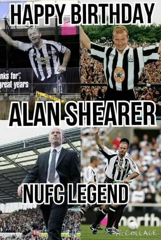 Happy 50th. Birthday. Wor Alan Shearer.  