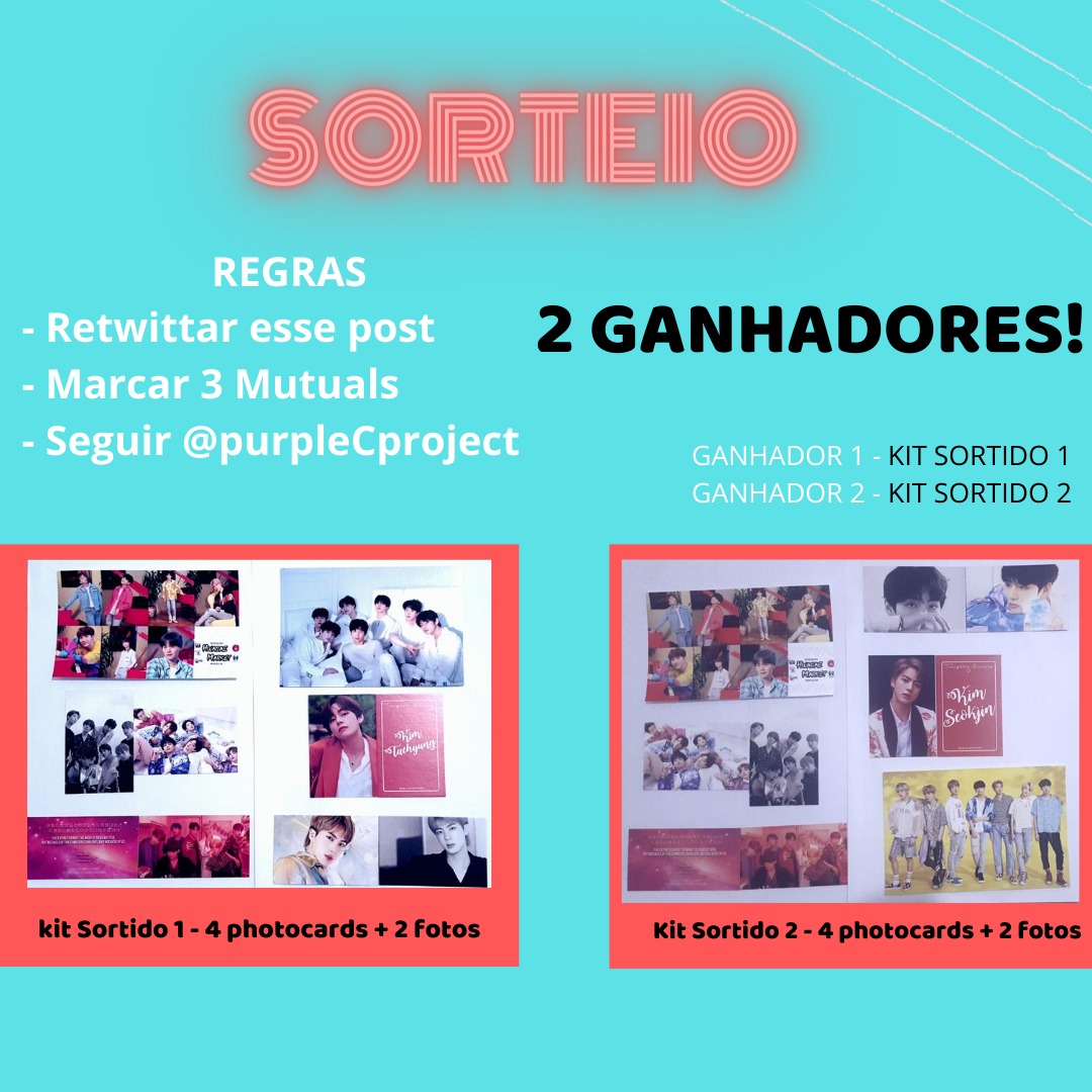 PurpleCProject's tweet photo. 🎁 SORTEIO #7ReasonsToHelp

Precisamos arrecadar R$1344,30 até o dia 20/08 para que 7 instituições brasileiras sejam beneficiadas! 

REGRAS
📌 Seguir @PurpleCProject
📌 Dar rt
📌 Marcar 3 amigos para conhecer a campanha + @BTS_twt 

🔗 Para doar: https://t.co/bZfCrl6pJT https://t.co/WLO2pjqBti