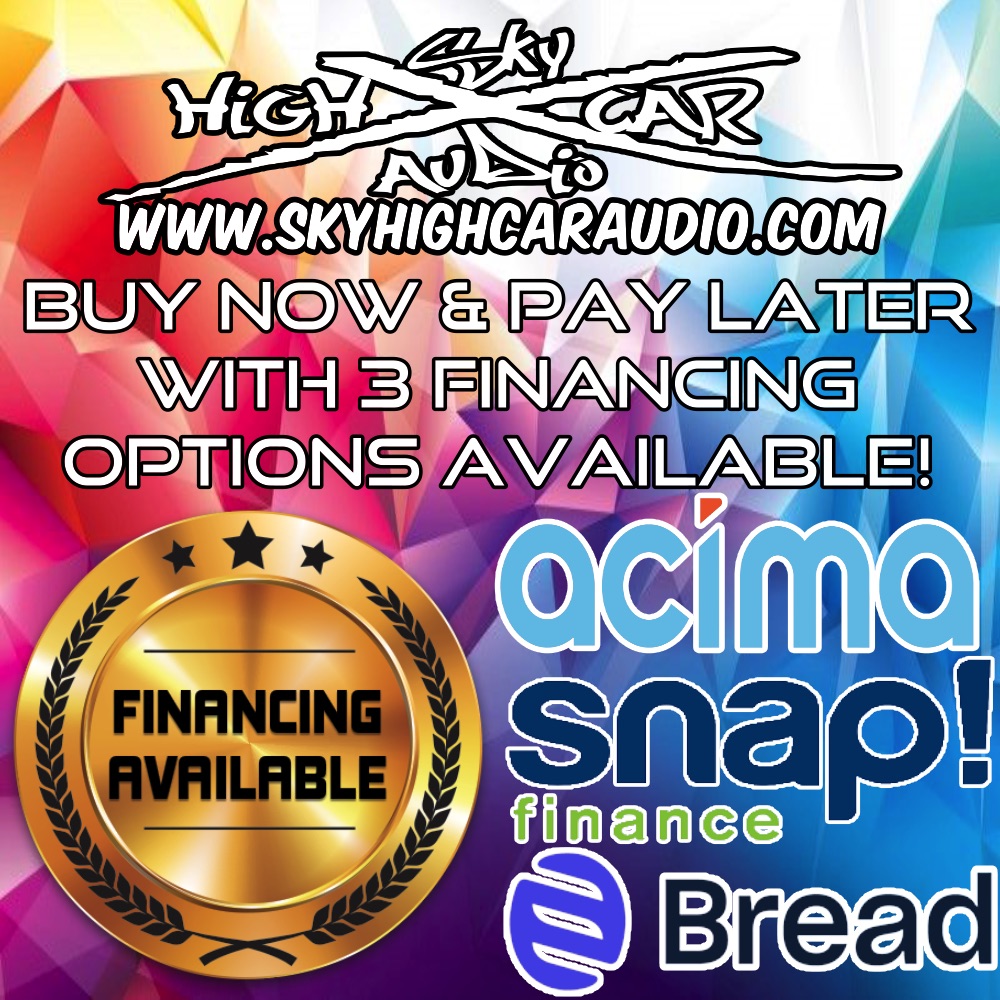 With three different options available, it is super easy to get approved and get what you need on the way NOW and pay later! And with same as cash payment options, there are no worries or hidden fee's!

💰 Buy NOW Pay LATER - skyhighcaraudio.com/financing-opti…