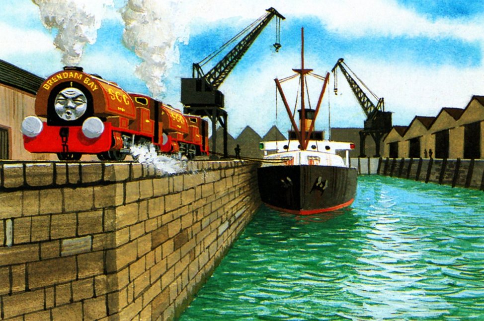 Brendam is a tiny harbour in the books that Bill and Ben bring clay to. It only appears in the 2 Bill and Ben books.