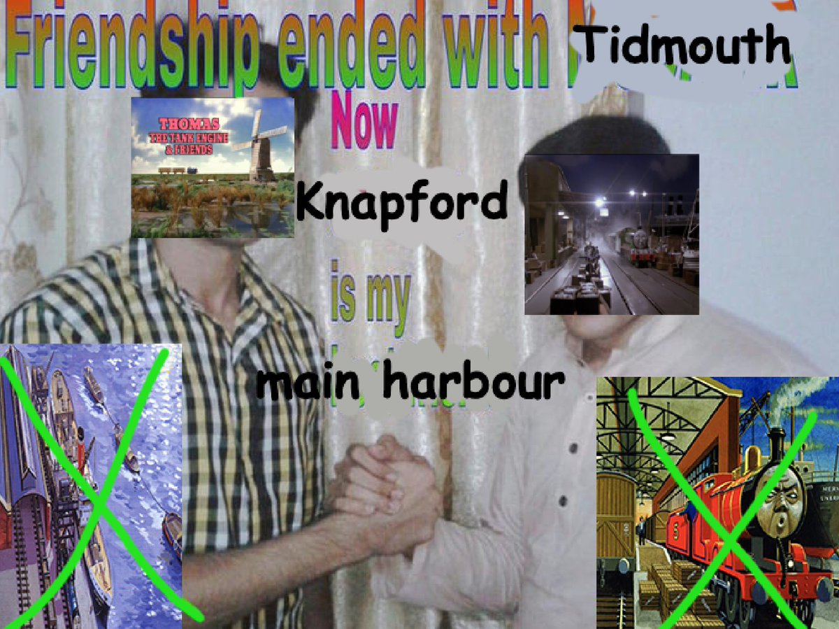 Now for the TV series. This is where things get confusing.Knapford replaced Tidmouth in the TV series, so naturally Tidmouth Harbour became Knapford Harbour. As far as we've seen, Tidmouth Harbour never appears in the show and it may not even exist.