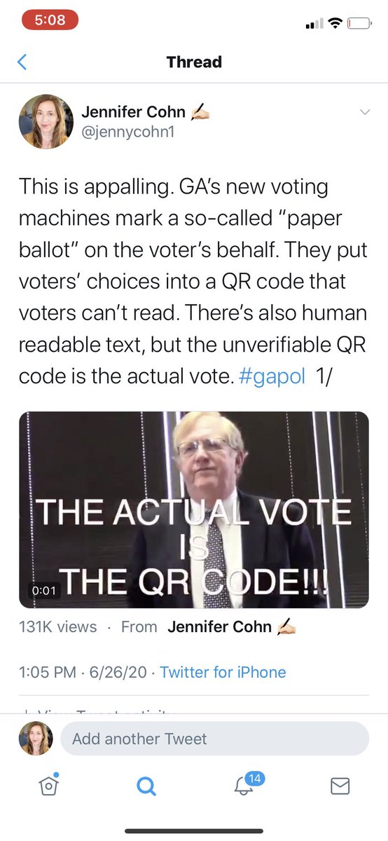 It was also George (Jorge) Balbona who took this video re: Georgia’s new voting system. 16/