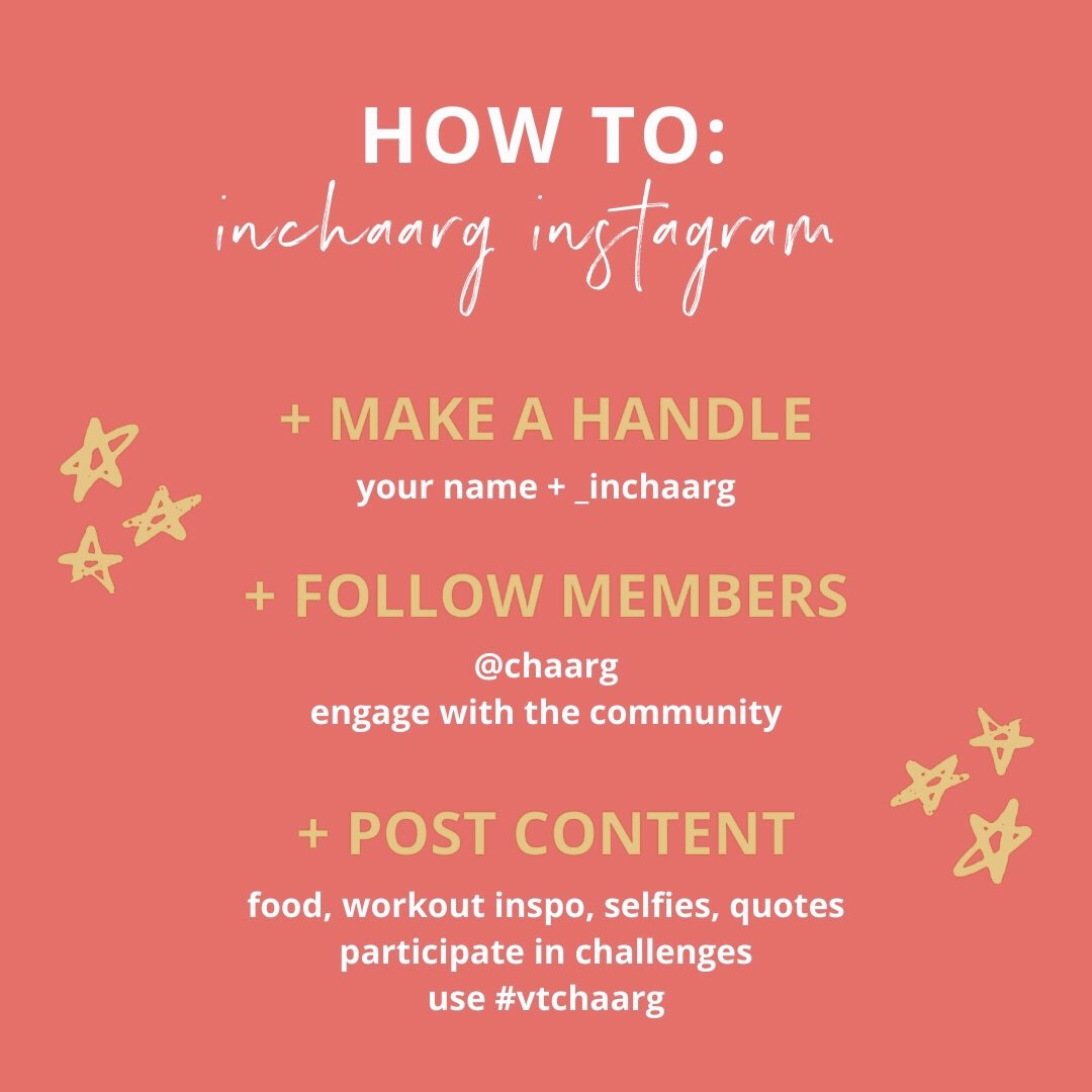 vtchaarg's tweet photo. Making an #inchaarg Instagram is one of the best ways to stay motivated + connect with fellow CHAARGies! Start by posting a pic introducing yourself + following VT leadership⚡️++ remember: there's no restrictions on what you can or should post. Just be sure to use #vtchaarg https://t.co/W09iWuZibP