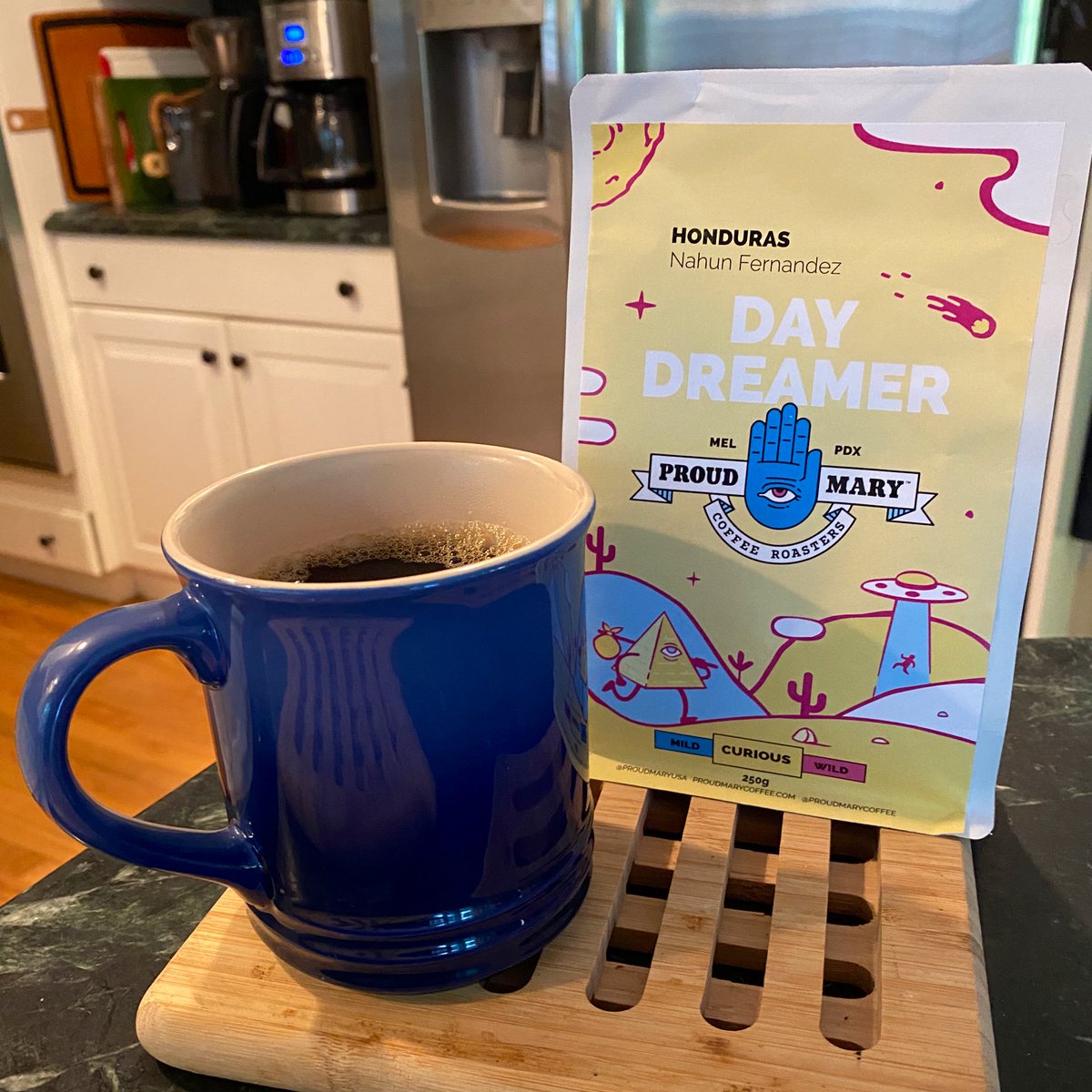 Proud Mary Coffee Roasters Day DreamerA really wonderful treat of a cup. Impressed with everything I’ve had from Proud Mary.