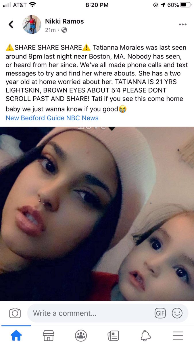 Boston friends please retweet this, she was last seen around Roxbury!!