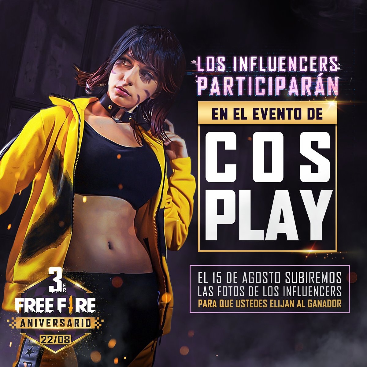 FreeFireARGOk's tweet photo. Los influencers también tendrán su evento de cosplay pero.. 👗

¡Ustedes decidirán a los ganadores! 🤩

🔹 ¡Vota por tu cosplay hecho en casa favorito este 15 de agosto en nuestro https://t.co/iIUBhjz48M! 🔹 https://t.co/e2Z7U8bIp3 https://t.co/GEBJCO6n5D