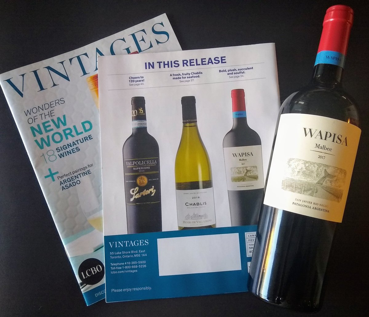In <a href="/lcbo/">LCBO</a> Vintages release there's a 💯 #Malbec 2017 WAPISA by <a href="/bodegatapiz/">Tapiz | Zolo | Wapisa & Club Tapiz Hotel-Restó</a> 🇦🇷 "with intense spicy notes, good color and structure" $19.95 🇨🇦 wish I could have an #Argentine asado right now! ♨️ #newworldwines
