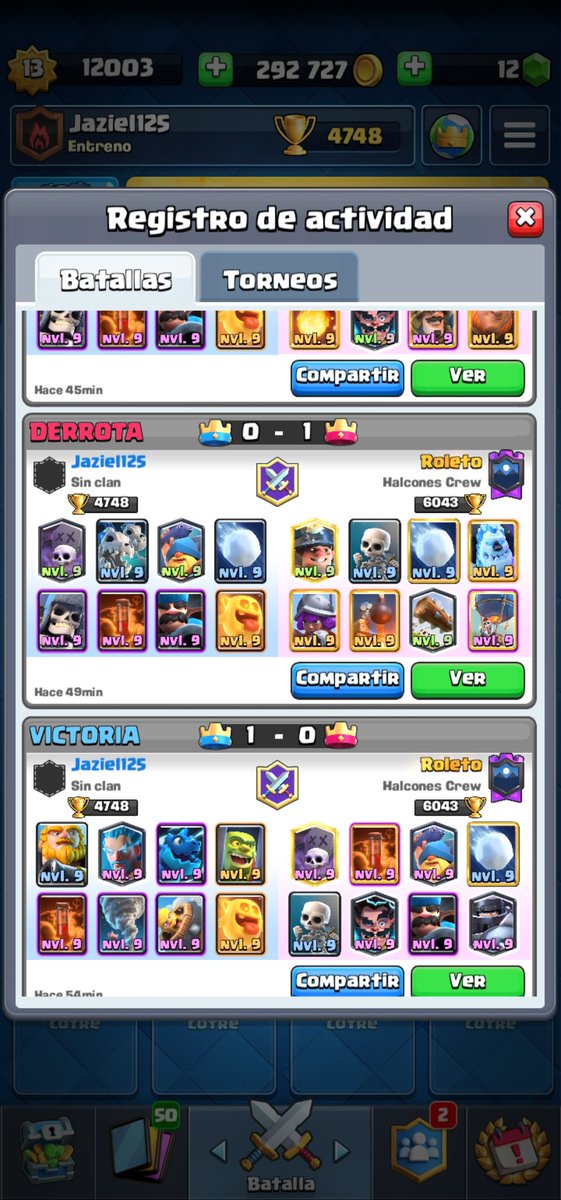 #CR | #ClashRoyale

Sigo avanzando por el Winner Bracket de la liga individual organizado por @EWL_Official

Con un 3-2 contra <a href="/Roletoman/">Erick Roger 🇲🇽</a>