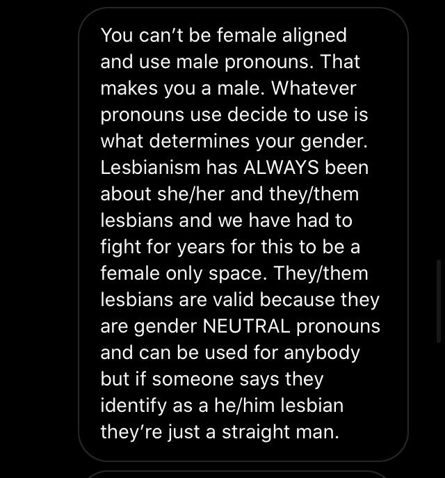 tw: transphobia , lesbophobiakyla is friends who someone who invalidated hesbians by saying they’re trans men dealing with internalized transphobia