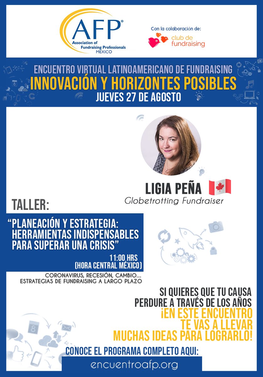Si quieres que tu causa perdure a través de los años ¡en este Encuentro te vas a llevar muchas ideas para lograrlo! ¿Ya tienes tu lugar?   #EncuentroAFP #FundraisingLATAM <a href="/clubfundraising/">Club De Fundraising</a> encuentroafp.org