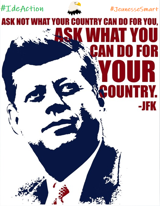 BallackHypers's tweet photo. 💡[#Citoyenneté et #Développement]
La pensée de la semaine: "Ne vous demandez pas ce que votre pays peut faire pour vous, mais plutôt ce que vous pouvez faire pour votre pays."-John F. Kennedy (#JFK)
Qu'en pensez-vous, famille?👏🤓
#IdeAction #LocalSDGs #civedu #SDGs #Agenda2030 https://t.co/T900zOrHAa