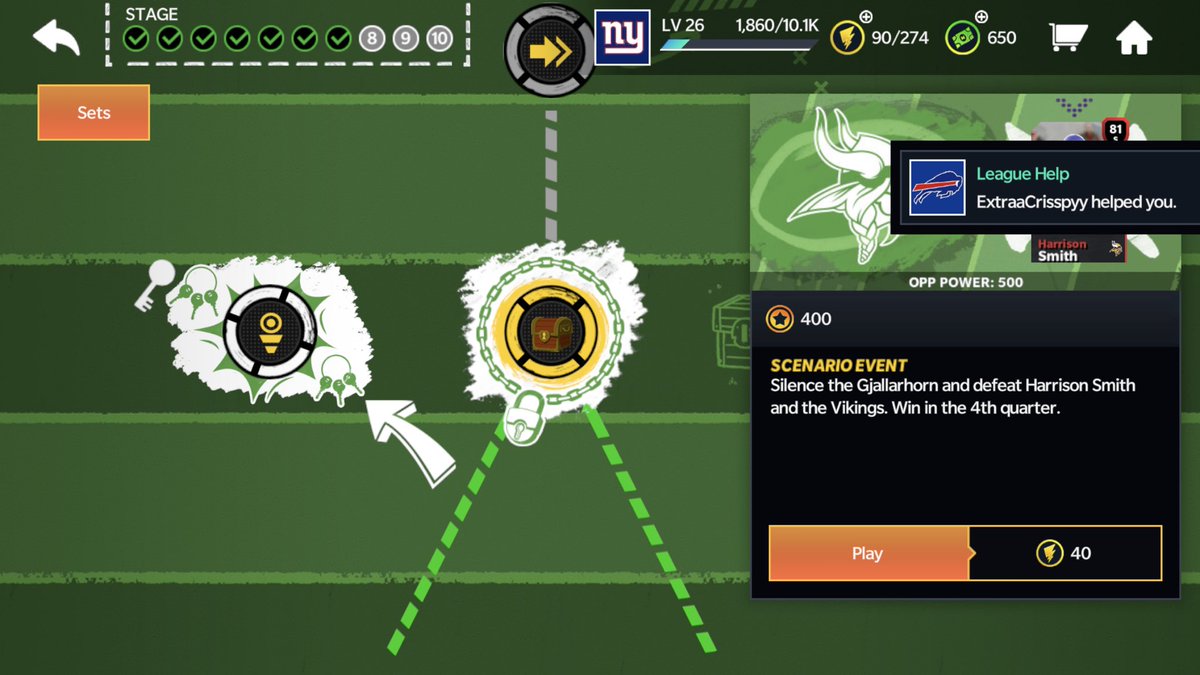 uzsmalls's tweet photo. @EAMaddenMobile F/Y/I  looks like my Stage 8 on Jalen Ramsey MS is coded different.... see how the Sets is different from usual? Usually has MS Sets in the corner, and the stamina for the keys is a little high.... https://t.co/T56l45bfHY