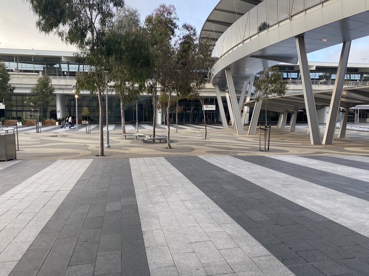 Eerily quiet airport this morning... quite fitting for a field trip to download @Innovasea receivers to look at the effects of reduced human activities during COVID-19 restrictions on animal movements