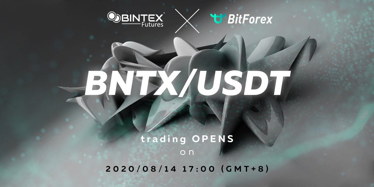 JasonLuoBF's tweet image. 📢BintexFutures premium token offering is over!
⠀
🥳BNTX/USDT trading OPENS on 2020/08/14 17:00 (GMT+8)
⠀
See more at bitforex.com/en/spot/bntx_u…
⠀
#news #BNTX #tokenoffering #bitforex #pto #bintexfutures