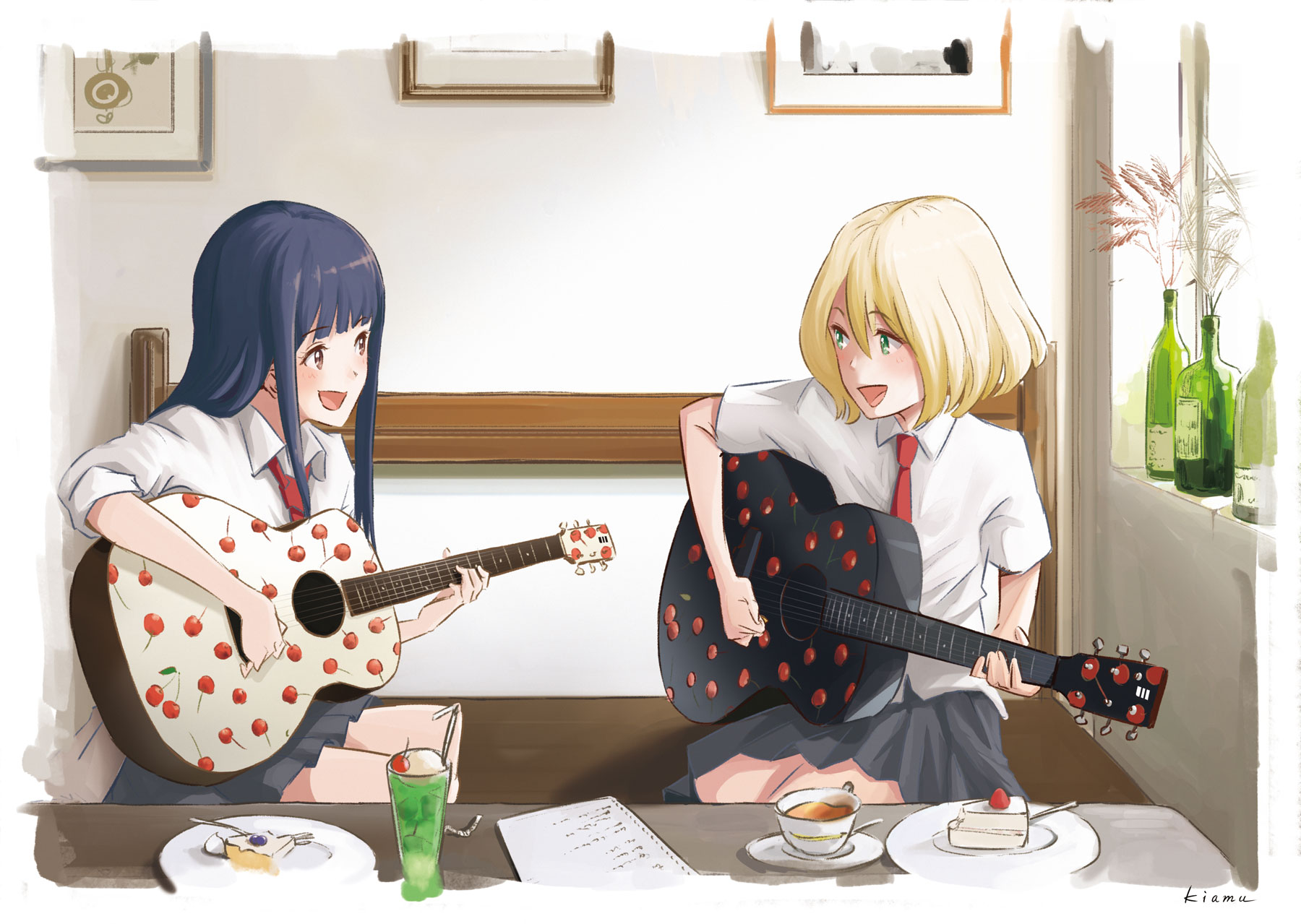 Kiamu オリジナルイラスト ギター のある日常 オリジナルイラスト Nagiguitars さくらんぼギター ギターと女の子 ギター好き ギター女子 ギターデビュー Illustogre イラストア Kiamu T Co Yth6ezycpp Twitter