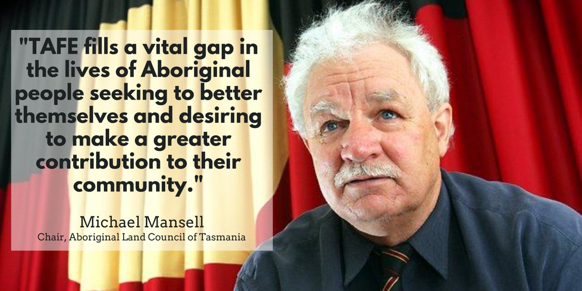 Michael Mansell, Chair of the Aboriginal Land Council of Tasmania writes about the importance of TAFE to the lives of young Aboriginal people. #NationalTAFEday aeufederal.org.au/TAFEDAY2020/mi…