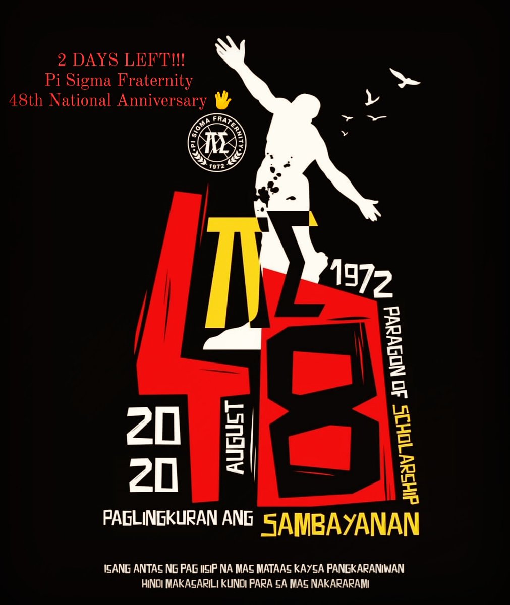 paragonTSU's tweet photo. 2 araw nalang!!

#PiSigmaFraternity
#48thanniversary
#Paragon https://t.co/cNe1u5XPUR