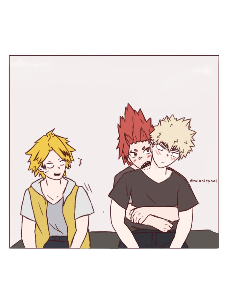 Minnieyoo1's tweet photo. Kaminari is shooked😂#kiribaku #Bakugou #kirishimaeijirou #bakukiri #kaminari #kiribakumonth2020 https://t.co/fRn3eeSOZt