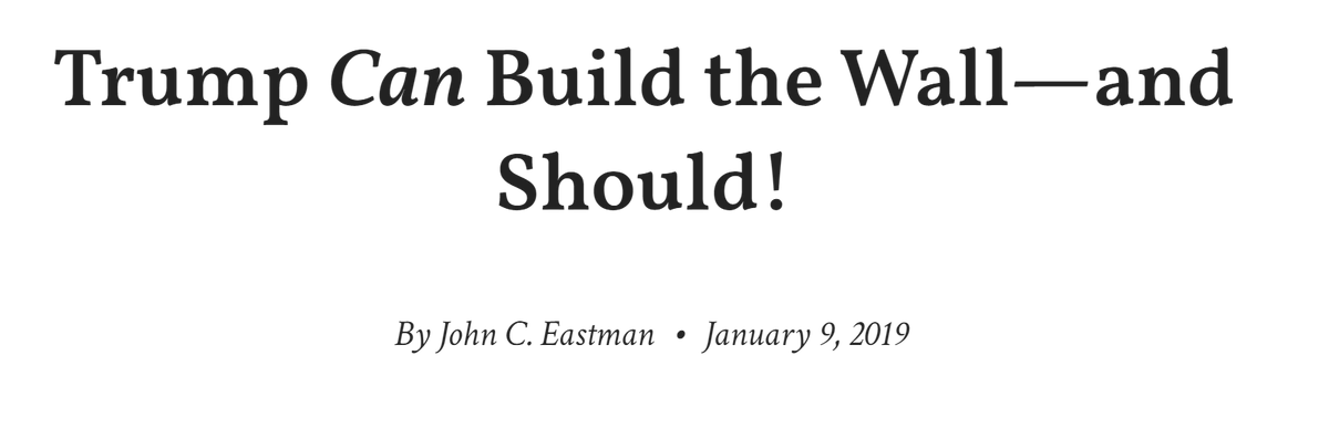 Lest anyone think that  @DrJohnEastman just has a different opinion on birthright citizenship, I invite you to peruse the things he's written & spoken about. He clearly has a deep disdain for people who are not white and furiously supports doing as much as possible to hurt them.