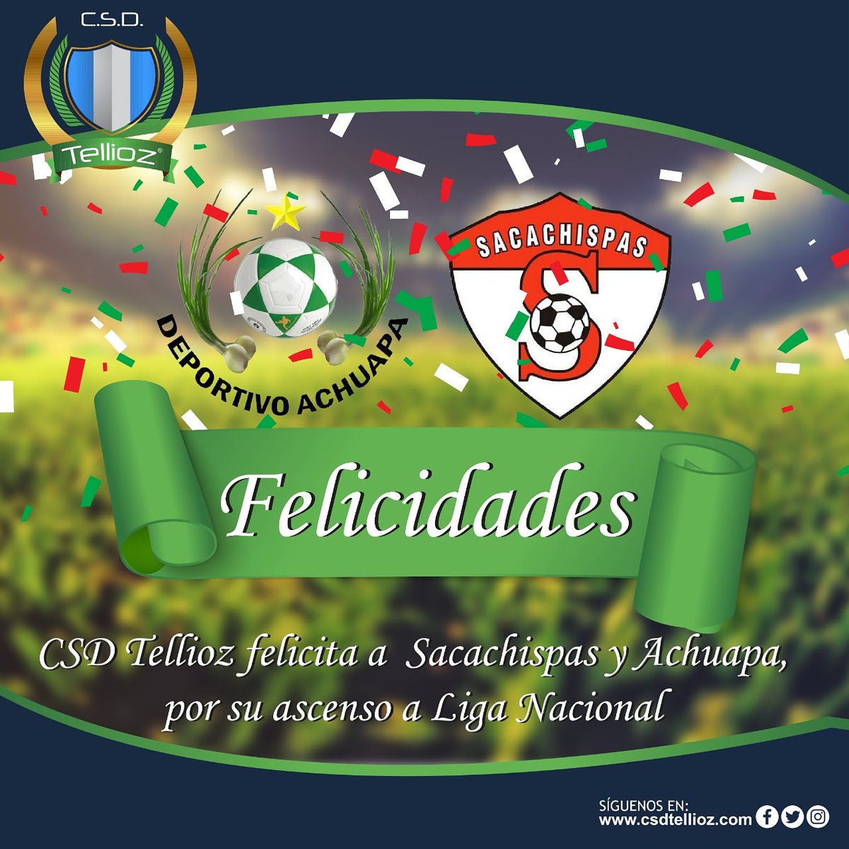 CsdTellioz's tweet photo. Luego de 20 años, Deportivo Achuapa  y Club Sacachispas, regresan al Fútbol de Liga Nacional. https://t.co/io4PxLAtRU