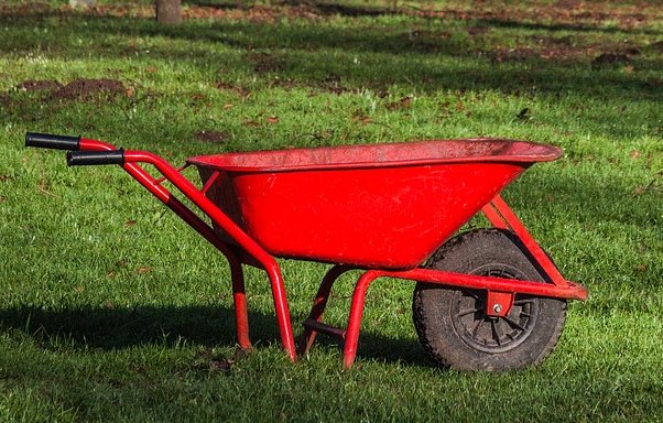 the red wheelbarrow
