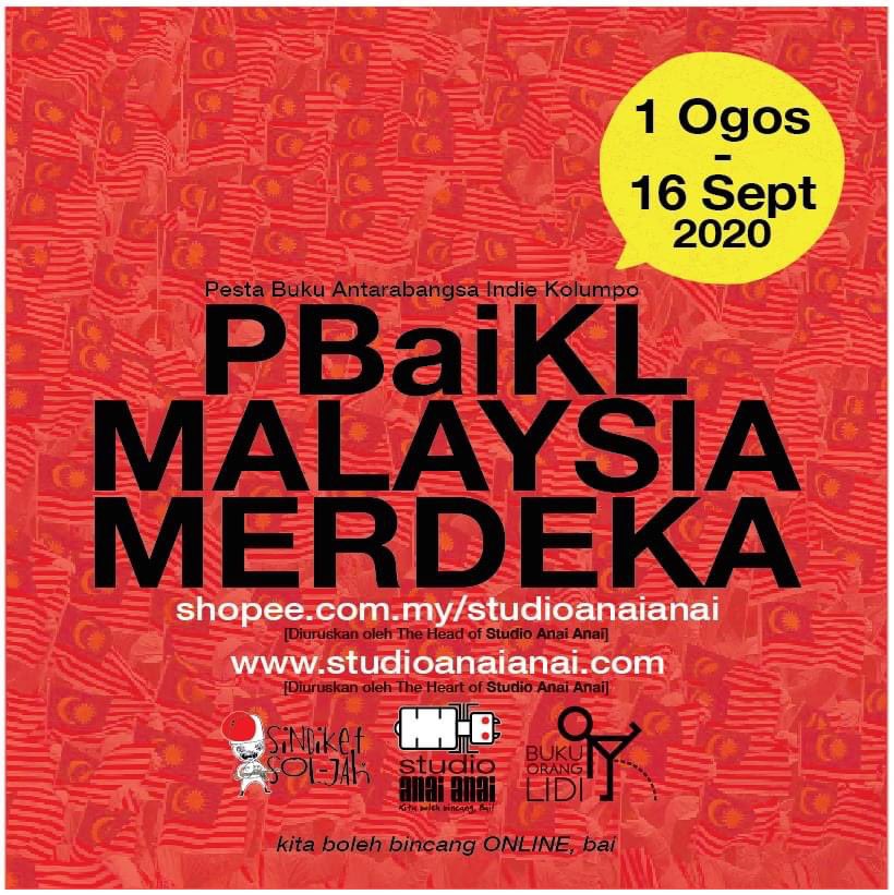 Jualan 3 buku RM50 diteruskan bersempena bulan kemerdekaan &amp; Hari Malaysia dari 1 Ogos hingga 16 September 2020. Penghantaran percuma ke seluruh Malaysia!(Tertakluk kepada syarat pembelian). Terus ke shopee.com.my/studioanaianai atau studioanaianai.com untuk pembelian. Sebarkan!