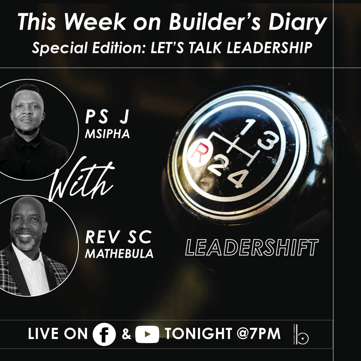 builderschurch's tweet photo. šØREMINDER šØ
Itās a Thursday and you know what it means...?
Make sure you donāt miss The Builderās Diary special edition tonight...with Rev @chris_mathebula itās gonna be great
#leadershift
#jacobmsipha
#buildersdiary https://t.co/MzV3zg1nwK
