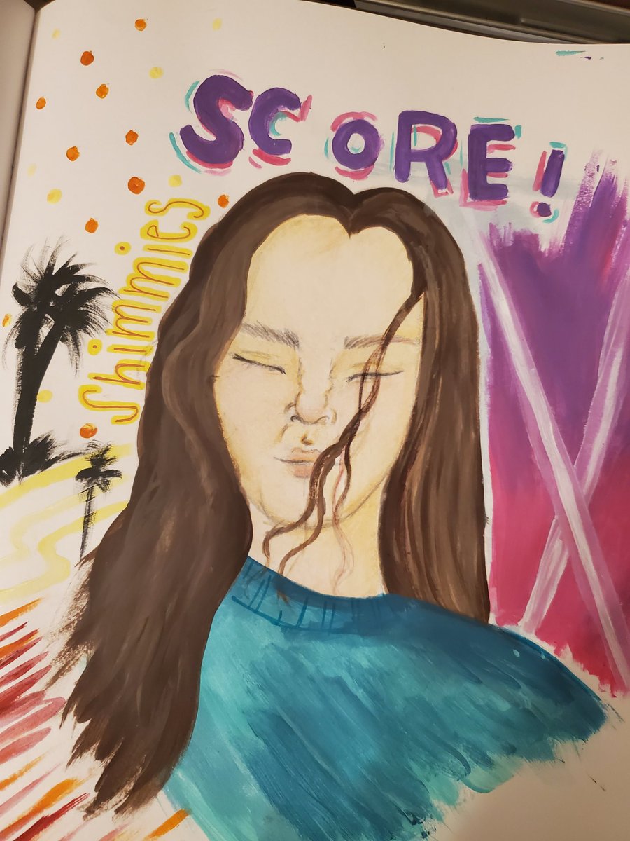 ashleyymspaint's tweet photo. Haven't drawn in forever but really wanted to do some cute fan art!! @macyeleni honestly thank you for always making us feel like we can rock anything or be whatever we want to be💜Also I  now have a bunch of movies I need to catch up on thanks to you😂 https://t.co/88uj4dMF4I