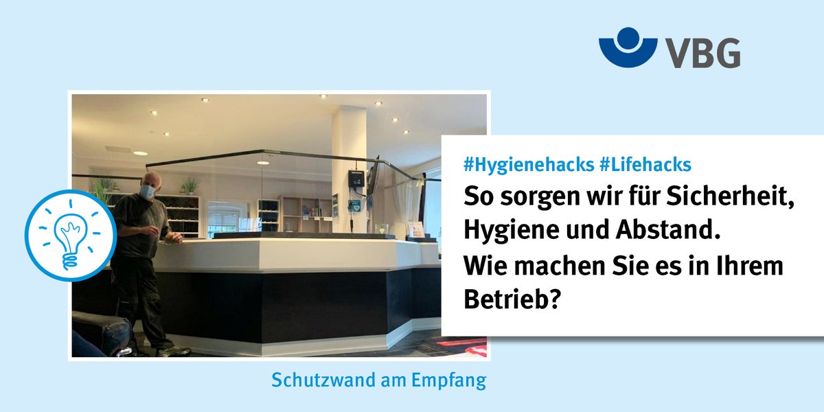 VBG_Hamburg's tweet image. Teilen Sie mit uns Ihre besten Ideen zum sicheren Arbeiten in der #Coronavirus Pandemie #Hygienehacks #Lifehack #Gesundheitsschutz #Arbeitssicherheit #Homeoffice #AHA
