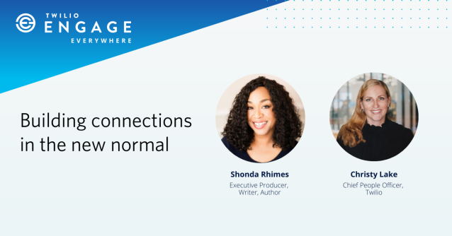 Ashwar210's tweet photo. Join us for #TwilioEngage Everywhere on September 3 as we welcome award-winning writer and executive producer of Grey’s Anatomy and Scandal, Shonda Rhimes, as she shares about the power of human connection in the midst of uncertainty. https://t.co/WCtdRkzqOV https://t.co/4SPhqPidGb