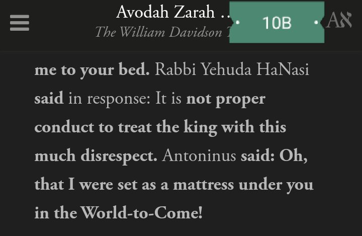Very suggestive language, wishing to be his mattress.Avodah Zarah Talmud Thread