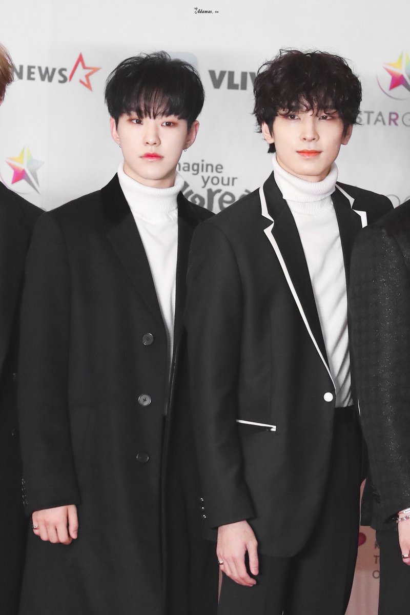 wonwoo and hoshi on that day were the biggest visual serve of the century