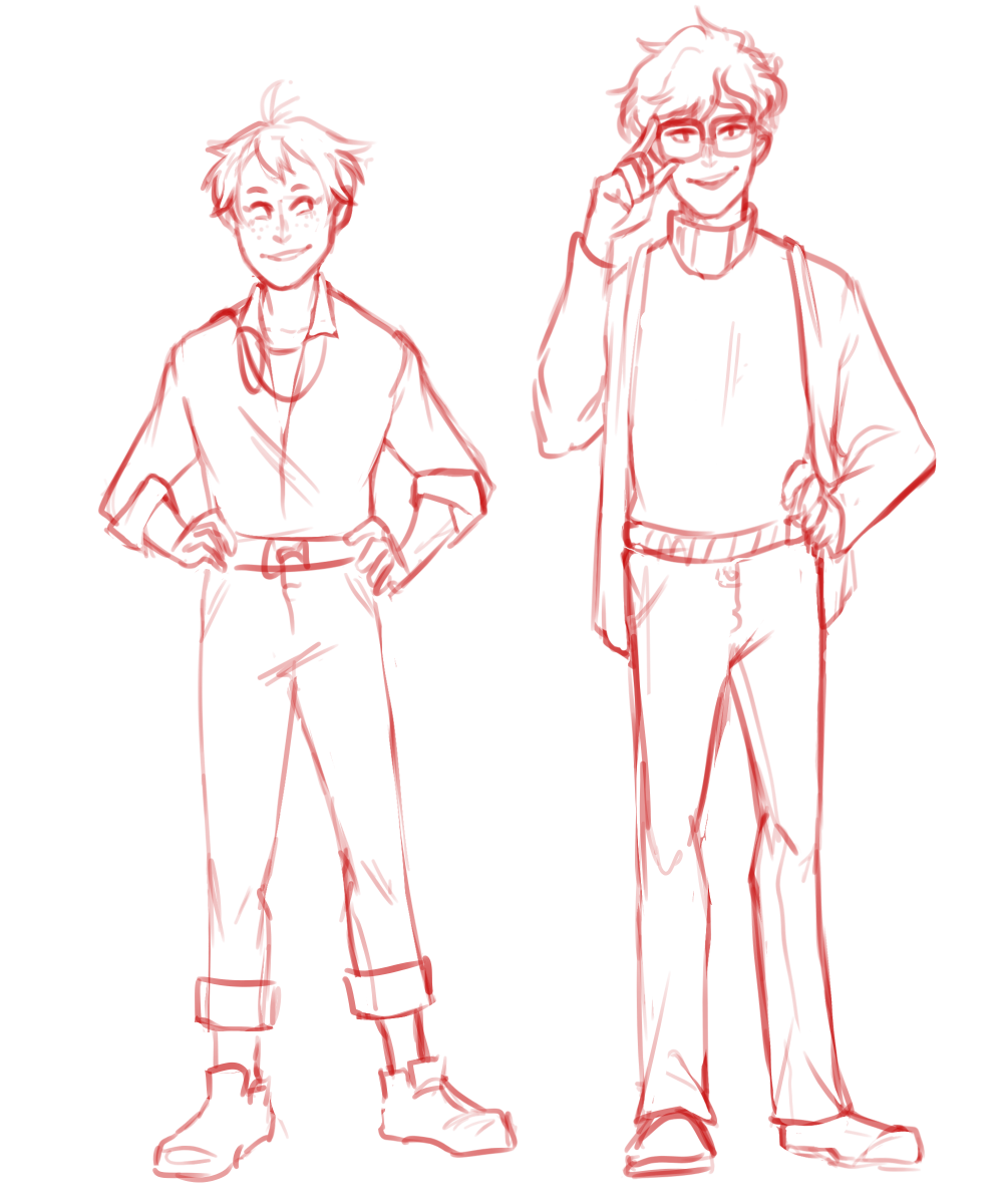 I have more sketches I'll upload in a bit but they're atla au related but for now. My boys
#tsukkiyama #haikyuu 