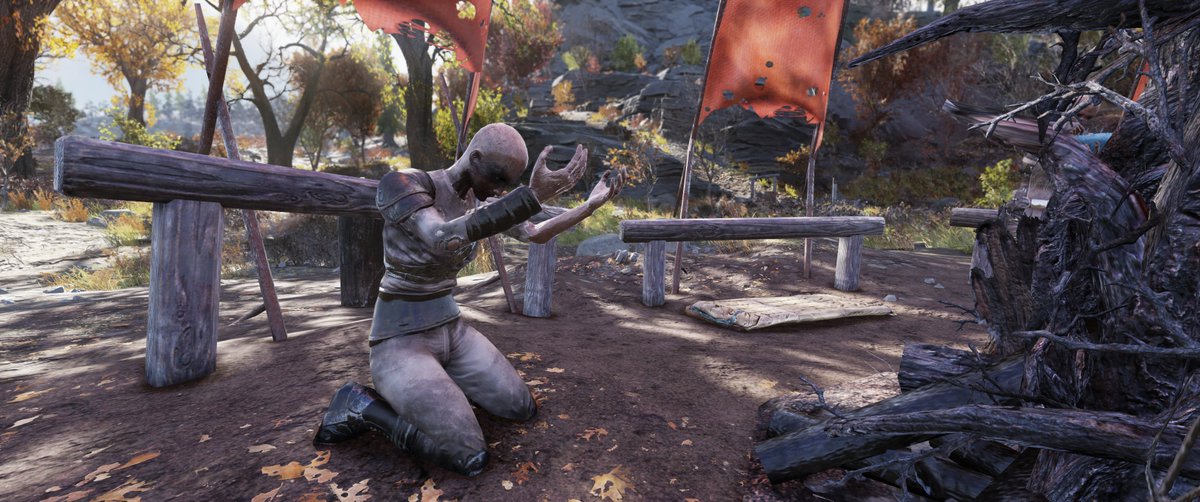 RizmordanBDCI's tweet photo. I spend a lot of time among the Mothman Devotees. Mostly helping them see the "divine light" quicker than intended. Honestly though, I've seen some crazy stuff around them. You know what I don't see around them? The Mothman... #BlindDevotion #Fallout76 https://t.co/fhOyHzFkW4