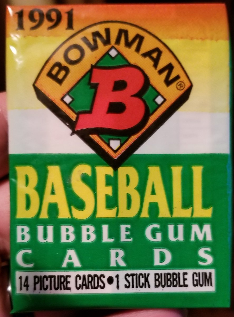 Haven& #39;t done a trivia pack in a while. Here& #39;s some 1991 Bowman.