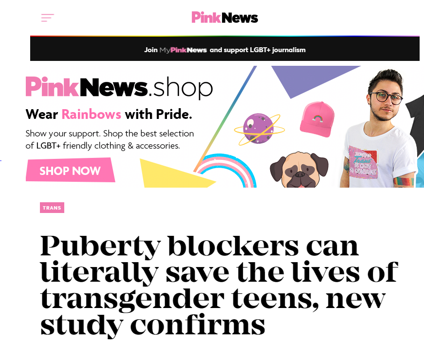 This study, based on a low-quality anonymous online survey run by trans activists, claims puberty blocker drugs prevent suicides. Malcolm Clark of  @ALLIANCELGB explains its weaknesses here  https://twitter.com/TwisterFilm/status/1222662489911058432?s=20