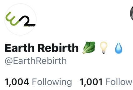 EarthRebirth's tweet photo. HAPPY 1k FOLLOWERS! 
We made it! Thank you all for the support. We will continue to work hard for kids and communities to take resources into their own hands. #DreamBigActBigger #GardenYourOwnGrowth https://t.co/cjxLZmfhxD