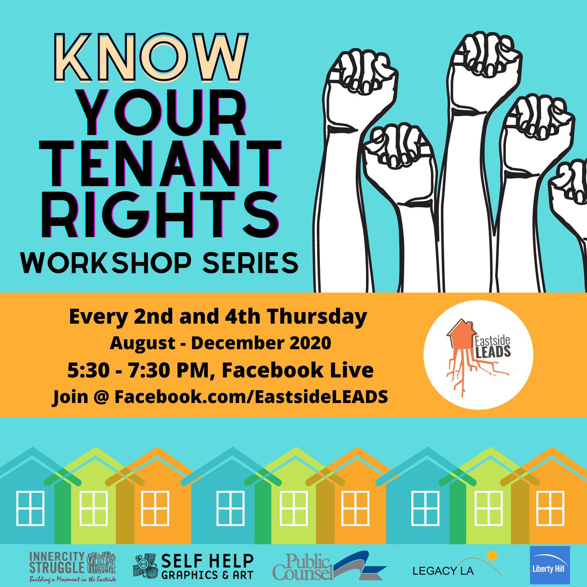 SHG1970's tweet photo. Join us monthly on the 2nd & 4th Thurs. live on @EastsideLEADS' Facebook page, starting 8/13, to learn about your rights as tenants during COVID-19. Legal questions? Drop your questions in the comments during the live program. Get more info here: https://t.co/g96KgeRTv7. https://t.co/KIDtsHoZ4n