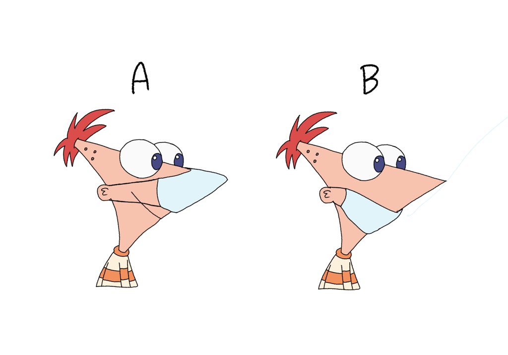 Laura Gao is offline for the summer 🏝️ on Twitter: "If Phineas from Phineas Ferb wore a mask, which would it be? https://t.co/TVJ2ShMb6u" / Twitter