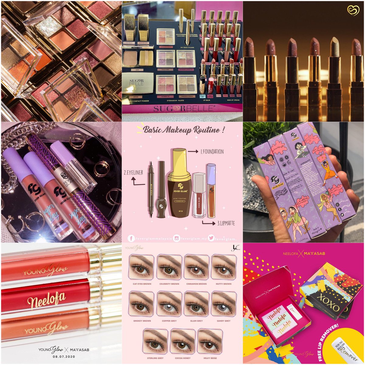 mismollyhome's tweet photo. Hai Beauty!✨ Suka melawa, berhias? Nak cantik mesti kena mekap kan😍 Kami sediakan kosmetik berjenama tempatan:

💄 Sugar Belle
💄 Fever Glam
💄 NeelofaXMamasab

Plan nak cari mekap, boleh follow link di thread👇

#cosmetics #sugarbellecosmetics #feverglamsis #neelofaxmamasab https://t.co/L8khYTlfdL