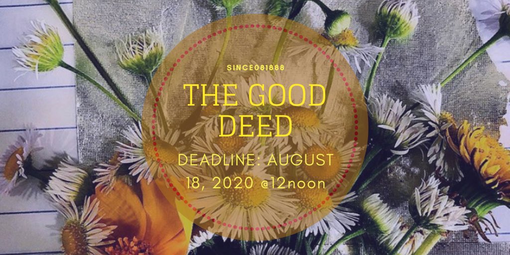 SINCE081888's tweet photo. Join us in celebrating @IBGDRGNβs upcoming birthday by donating.
TARGET: 88 food packs for PGH & other street dwellers
Donor Perks:
Highest - Floral Pathway Mug
Others - Raffle for Floral Pathway Diary
Donation link: https://t.co/X2KIpaJT4y
#theGoodDeed https://t.co/arj51zmIA4