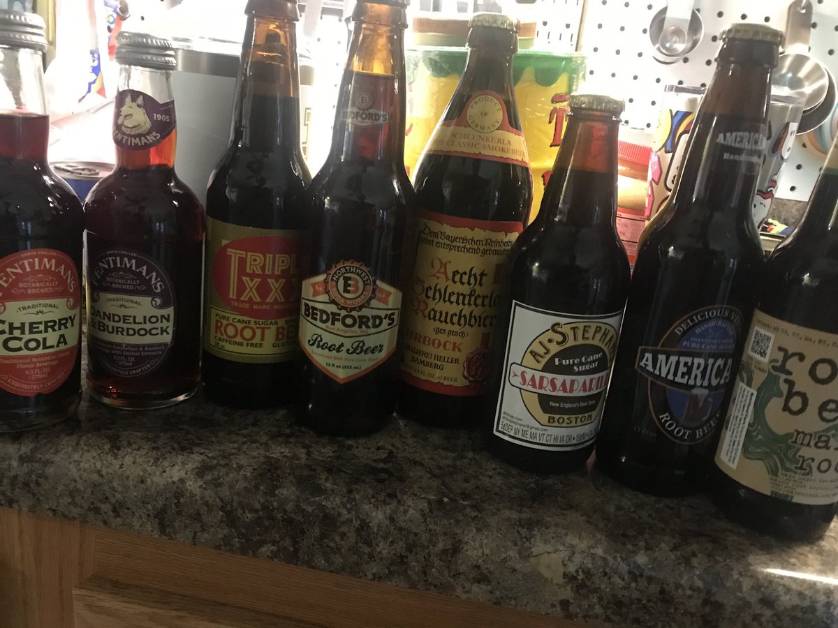 I brought home 5 root beers, The German beer, two fentimans soda. A cherry cola and a burdock and dandelion soda. That last one was a big surprise. Very light and refreshing. Of the root beers all were great but so many makers forget the spice side of sassafras and sarsaparilla