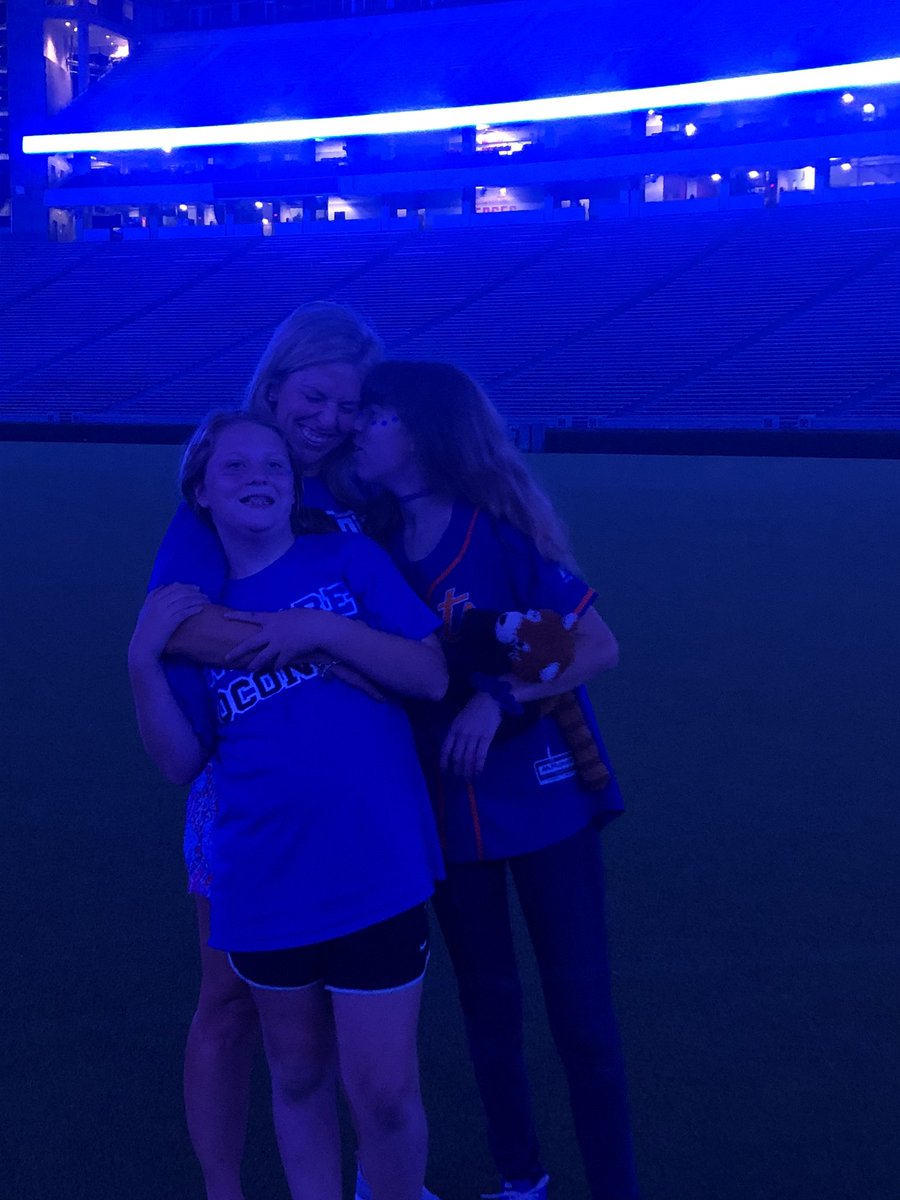 It was an honor to stand &amp; watch Sanford Stadium turn blue. Sanford Stadium is my home away from home &amp; <a href="/OCHSAPdeitz/">Brian Deitz</a> &amp; the girls are a huge part of that story. Brian loved Georgia Football &amp; he would have loved tonight! Thank you to all who made tonight happen I feel so honored!