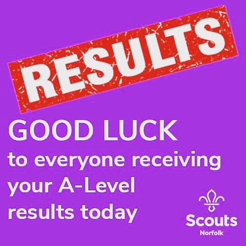 norfolkscouts's tweet image. It’s been a strange final few months for all our A-Levellers but you’ve all kept going and all of us at Norfolk Scputs wish you Good luck!! 

#scoutsuk #ukscouts #scoutingfamily #alevels2020 #goodluck instagr.am/p/CD0CPwwjsA-/